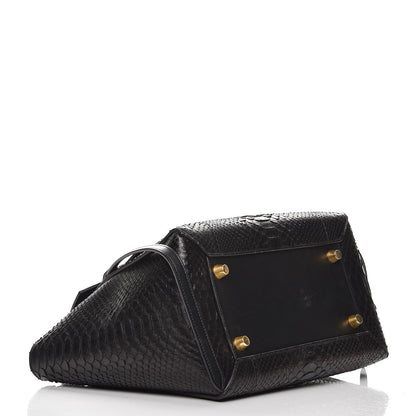 Celine Python Calfskin Mini Belt Bag Black 5 of 14