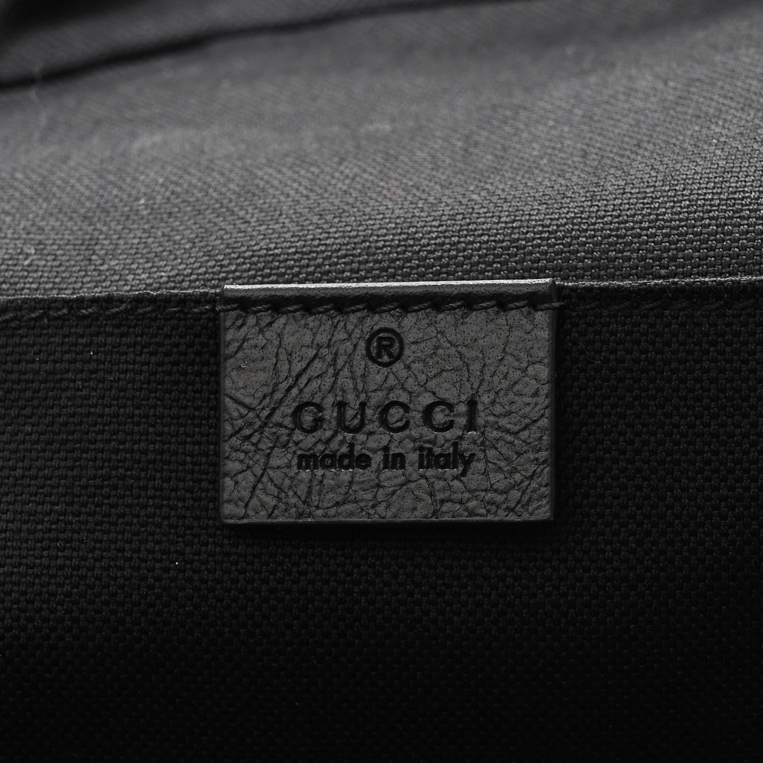 Gucci Fluffy Calfskin Mesh Nylon Medium Morpheus Double Buckle Backpack Black 6 of 10