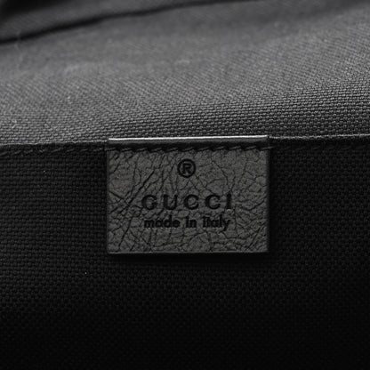 Gucci Fluffy Calfskin Mesh Nylon Medium Morpheus Double Buckle Backpack Black 6 of 10