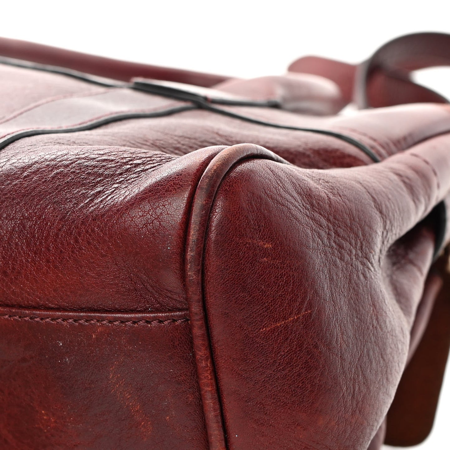 Soft Grain Calfskin Small Bayswater Oxblood