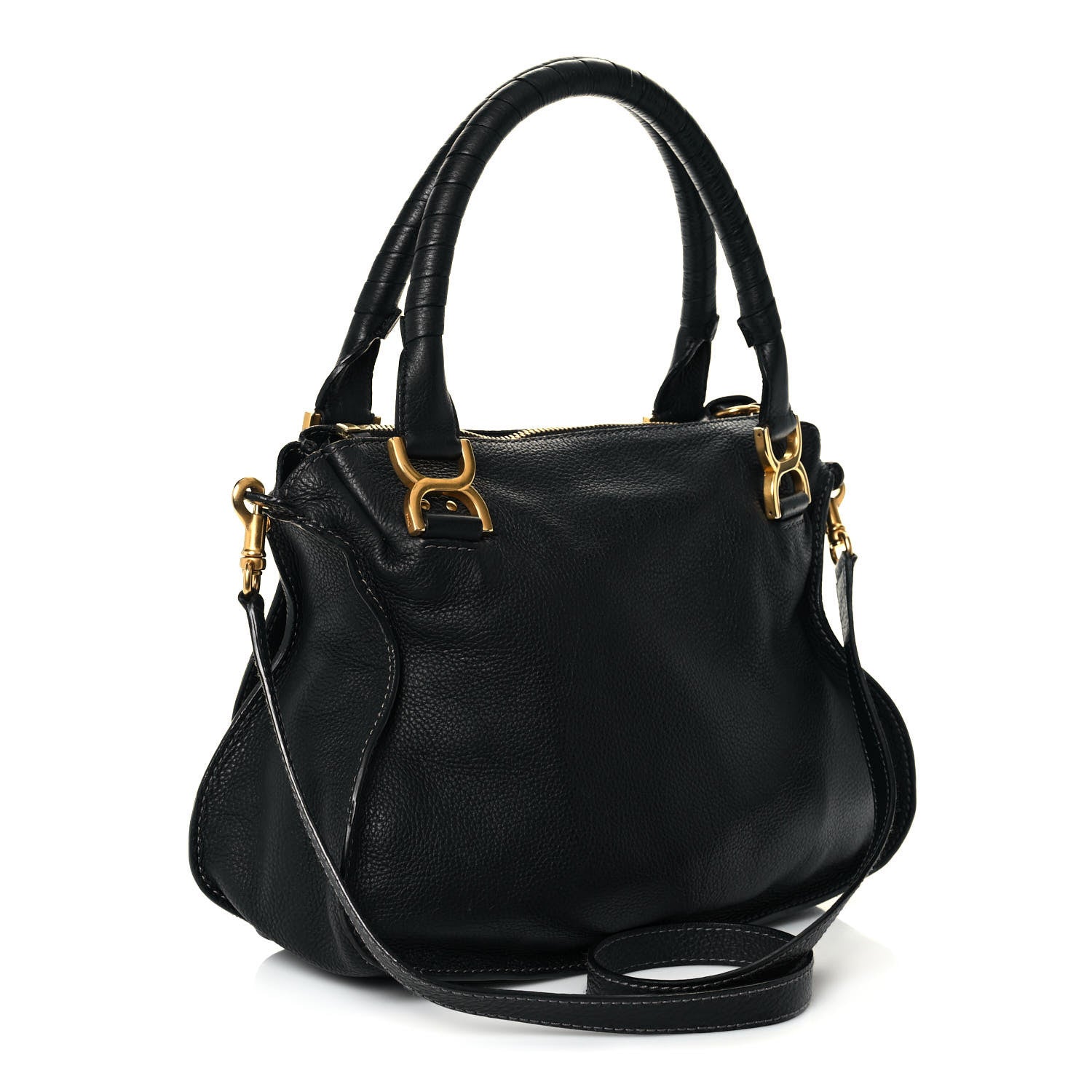 Chloe Calfskin Medium Marcie Satchel Black 3 of 13