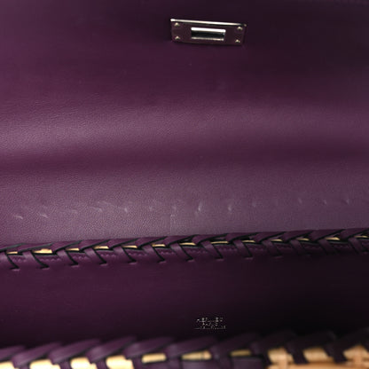Hermes Wicker Swift Picnic Kelly 35 Naturel Cassis 11 of 12