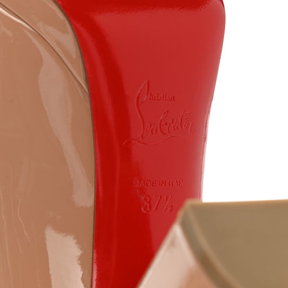 Christian Louboutin Patent Kabetts 100 Pumps 37.5 Nude 6 of 8