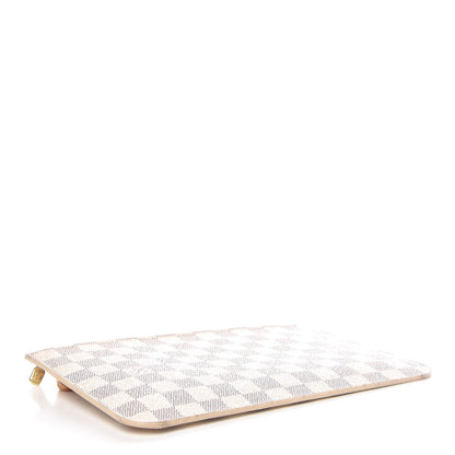 Louis Vuitton Damier Azur Neverfull MM GM Pochette Rose Ballerine 4 of 12