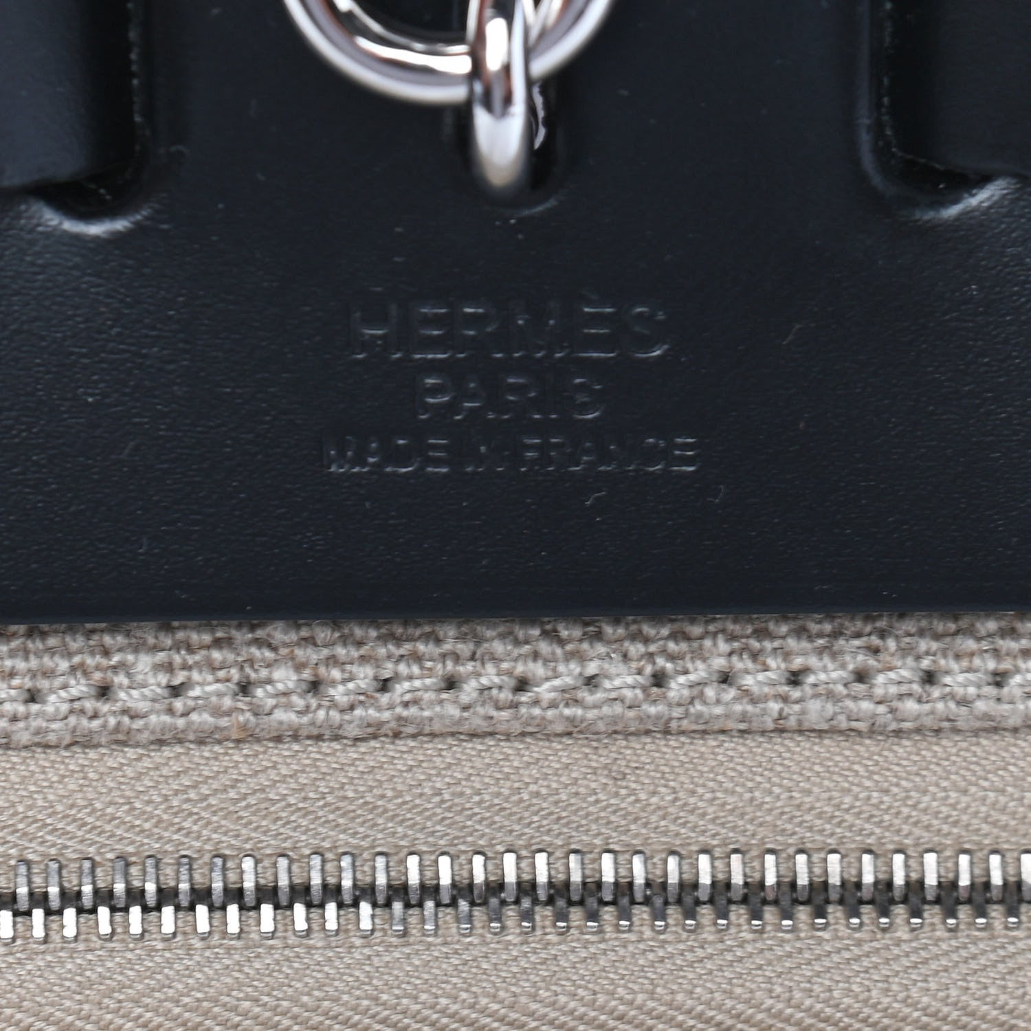 Hermes Military Toile Vache Hunter Herbag Zip Retourne 31 PM Ficelle Black 7 of 10