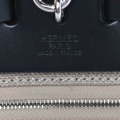 Hermes Military Toile Vache Hunter Herbag Zip Retourne 31 PM Ficelle Black 7 of 10