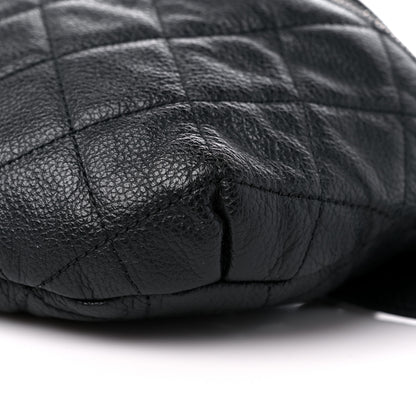Chanel Grained Calfskin Quilted Waist Belt Bag Black 9 of 10