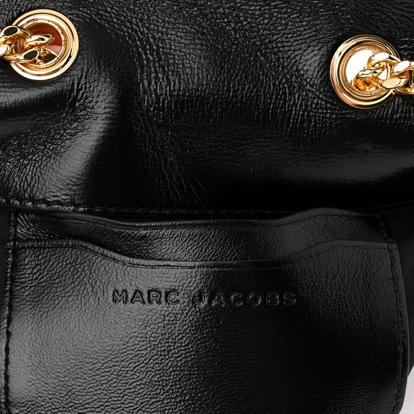 Lambskin Mini The Glam Shot Bag Black