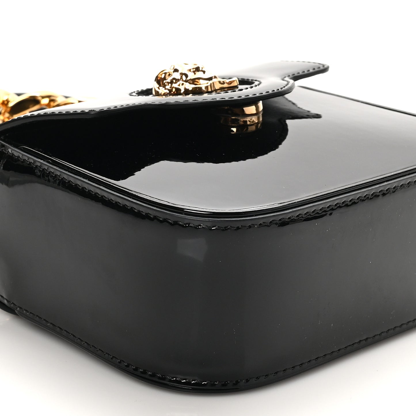 Patent Mini La Medusa Bag Black