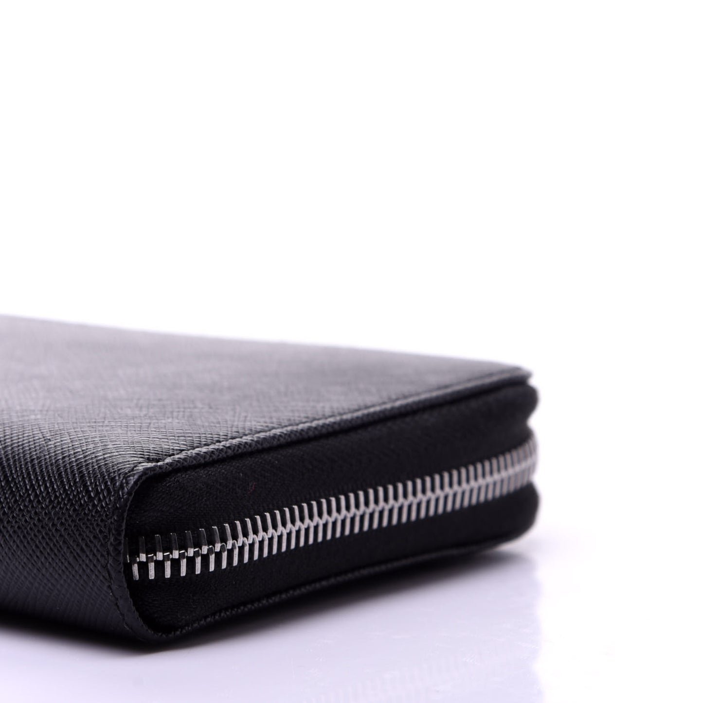 Saffiano Zip Around Wallet Black
