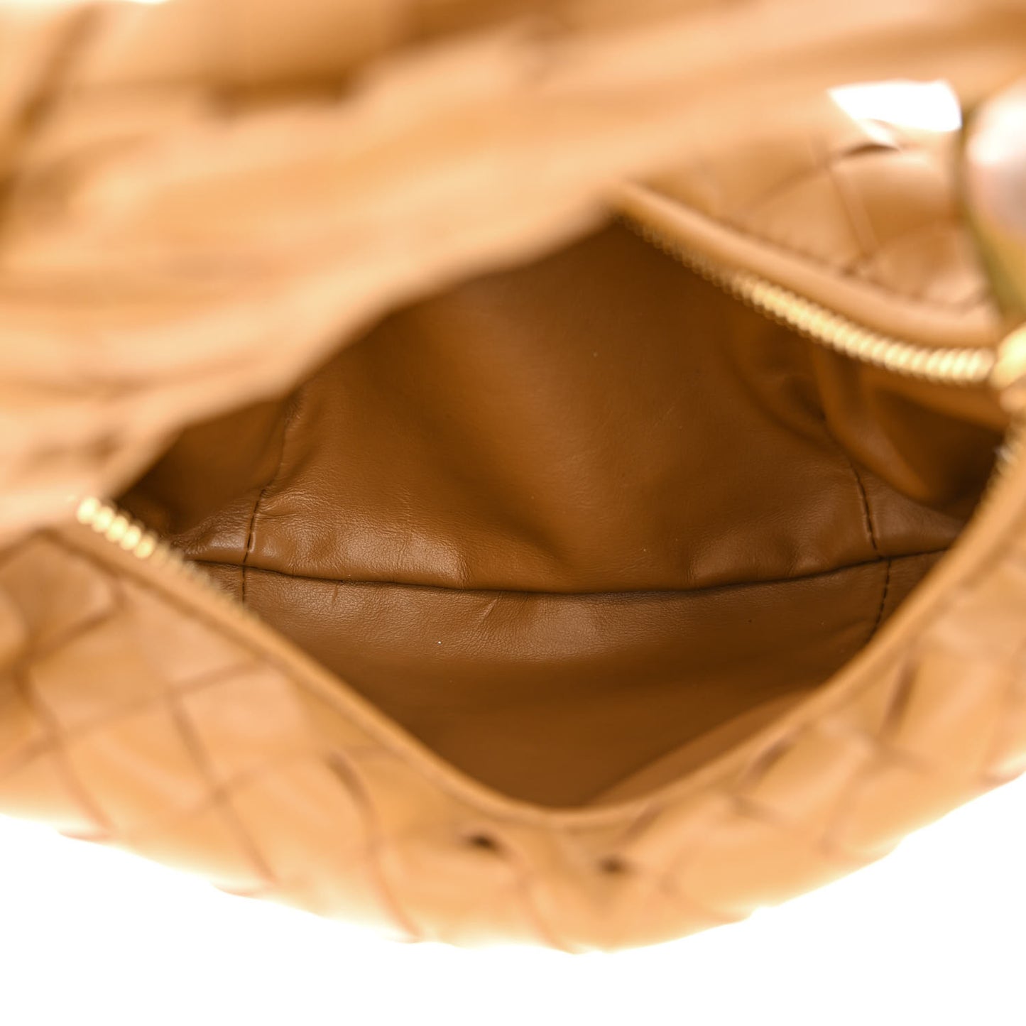 Nappa Intrecciato Mini Jodie Caramel