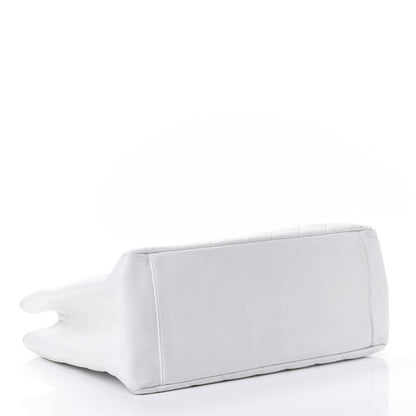 Chanel Caviar Quilted Grand Shopping Tote GST White 3 of 5