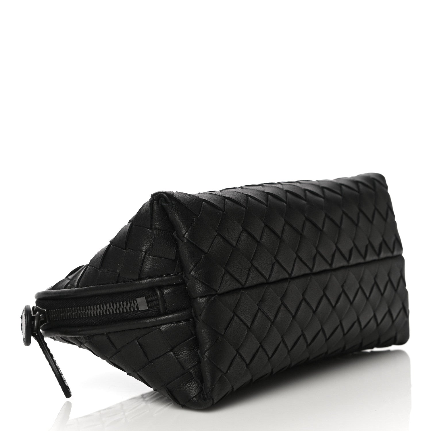Bottega Veneta Nappa Intrecciato Cosmetic Case Black 4 of 12