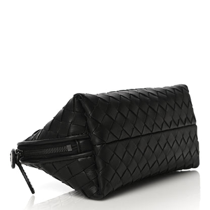 Bottega Veneta Nappa Intrecciato Cosmetic Case Black 4 of 12