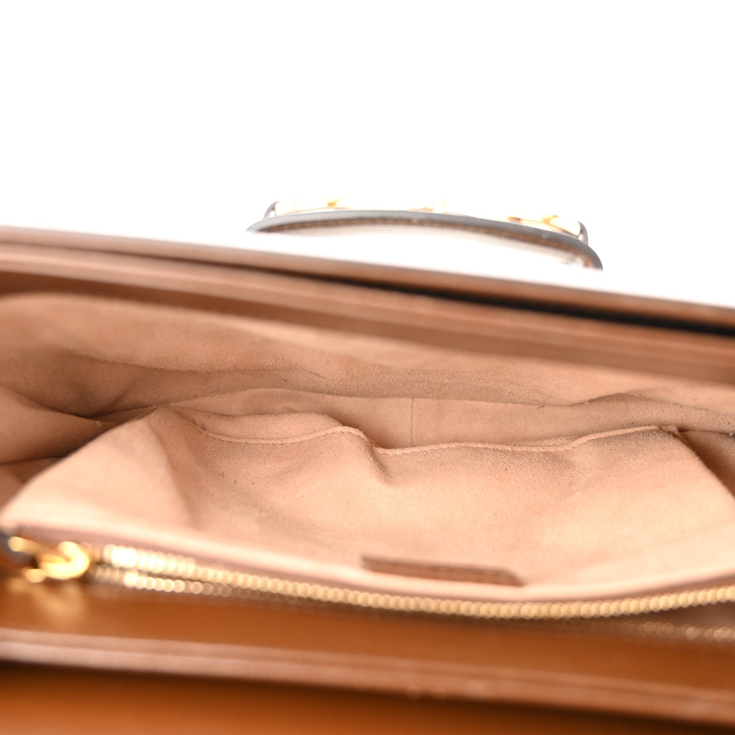 GG Supreme Monogram Horsebit 1955 Shoulder Bag Beige Brown Sugar