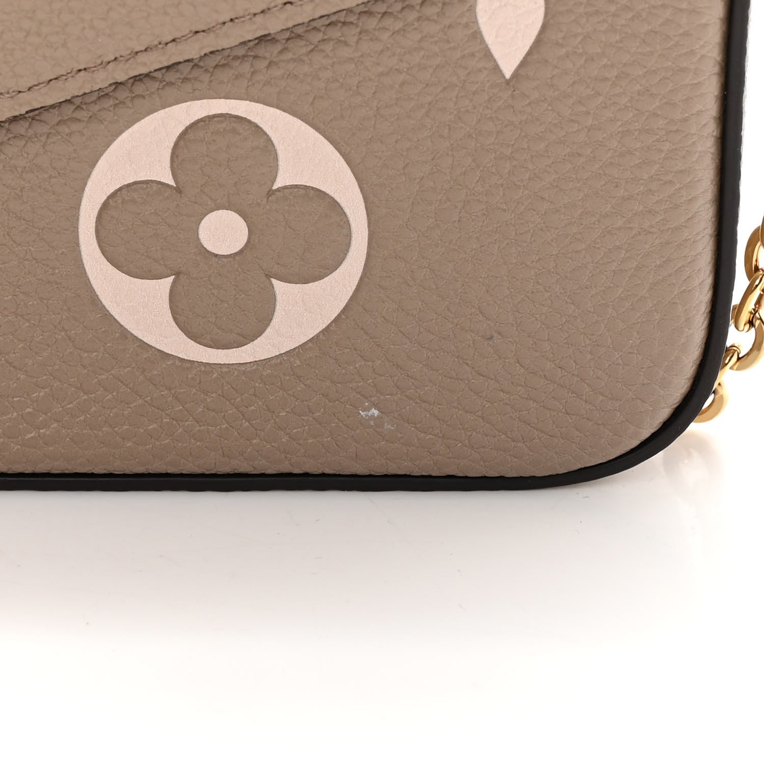 Louis Vuitton Empreinte Monogram Giant Felicie Pochette Tourterelle Creme 12 of 15