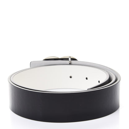 Chanel Patent Calfskin CC Reversible Belt 90 Black White 2 of 4