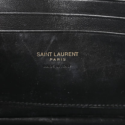 Saint Laurent Grain De Poudre Matelasse Monogram Mini Lou Camera Bag Dark Beige 6 of 11