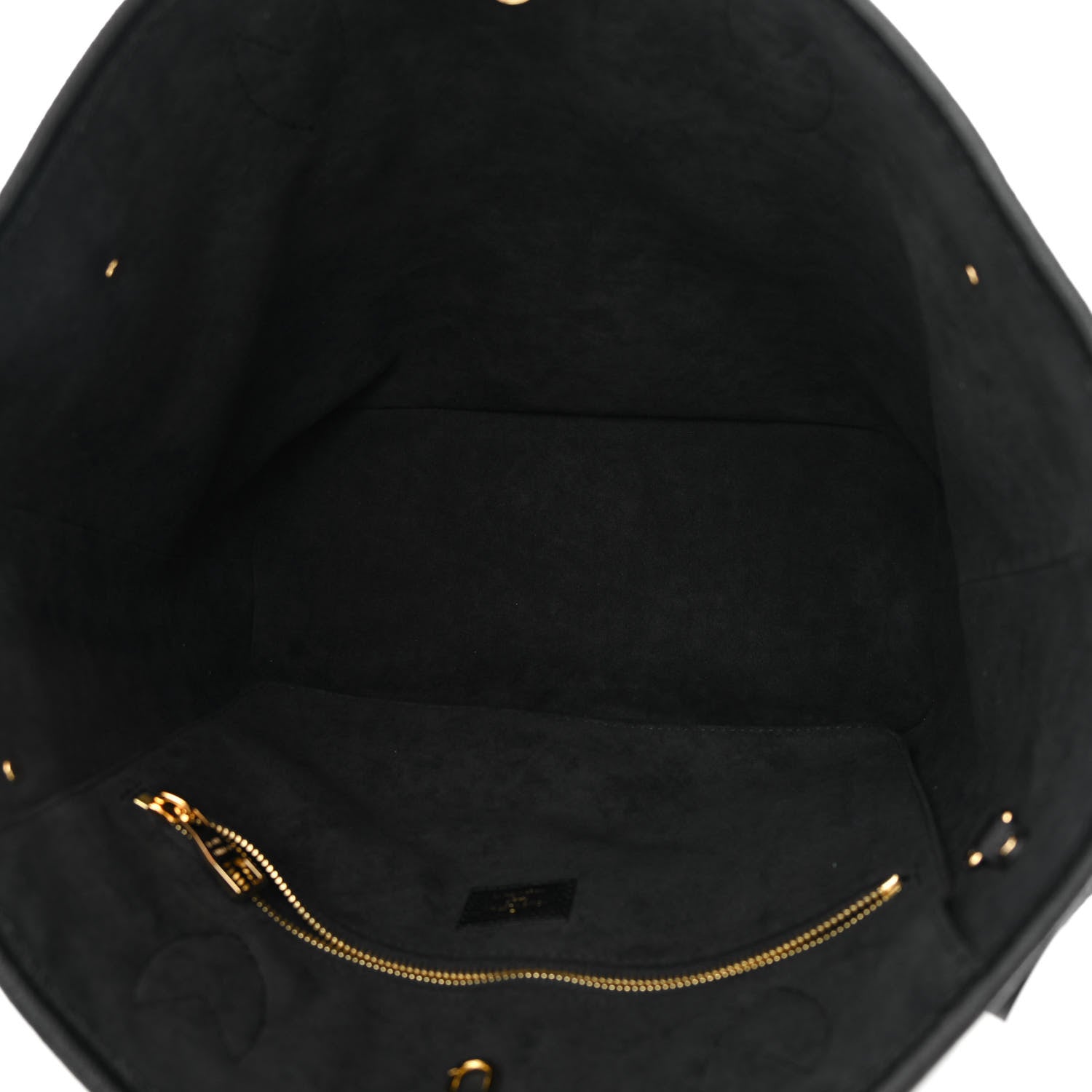 Louis Vuitton Empreinte Monogram Giant Neverfull MM Black Beige 5 of 11