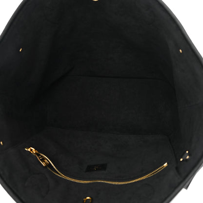 Louis Vuitton Empreinte Monogram Giant Neverfull MM Black Beige 5 of 11