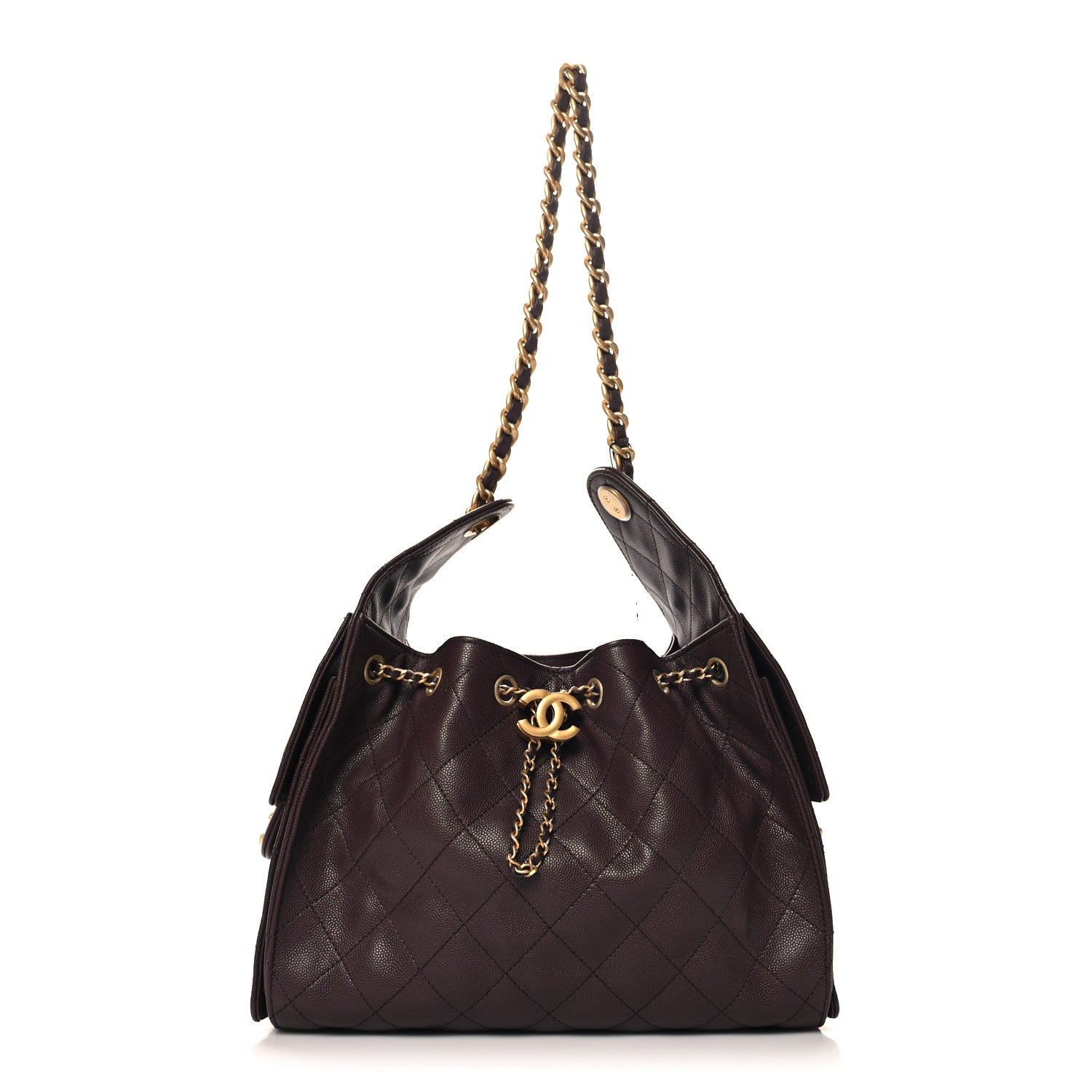 Chanel Caviar Quilted Small Chanel 25 Handbag Dark Brown 1 of 10