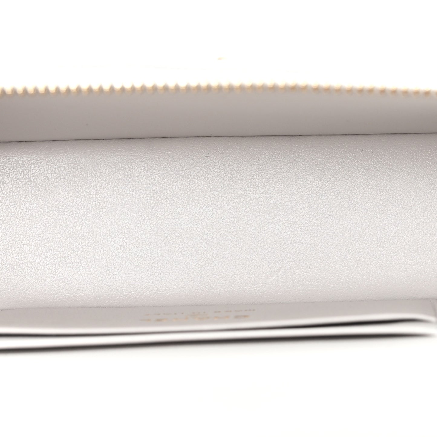 Caviar Quilted Trendy Handle Slim Vanity Light Grey