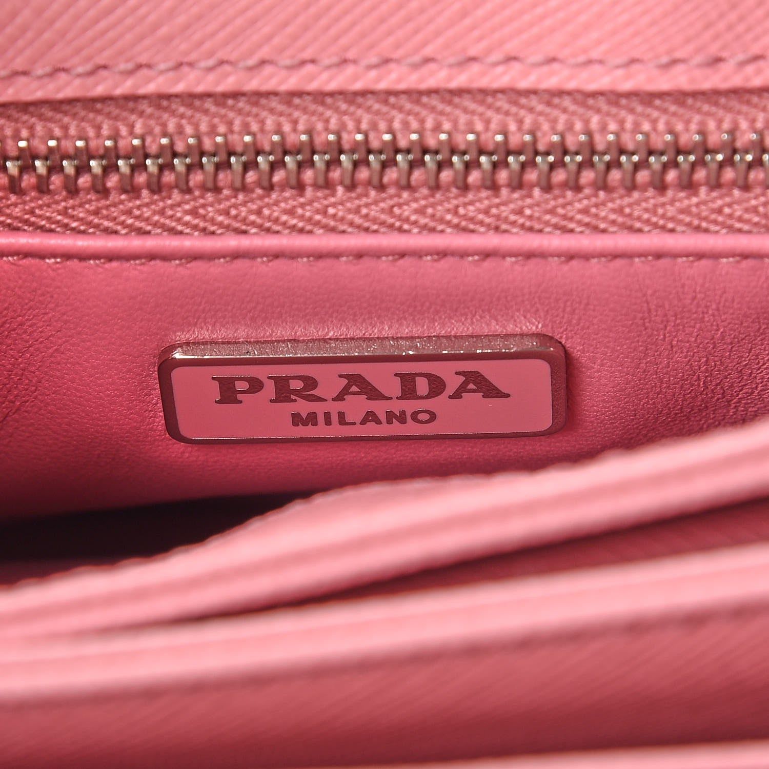 Prada Saffiano Lux Lock Flap Chain Shoulder Bag Petalo 6 of 8