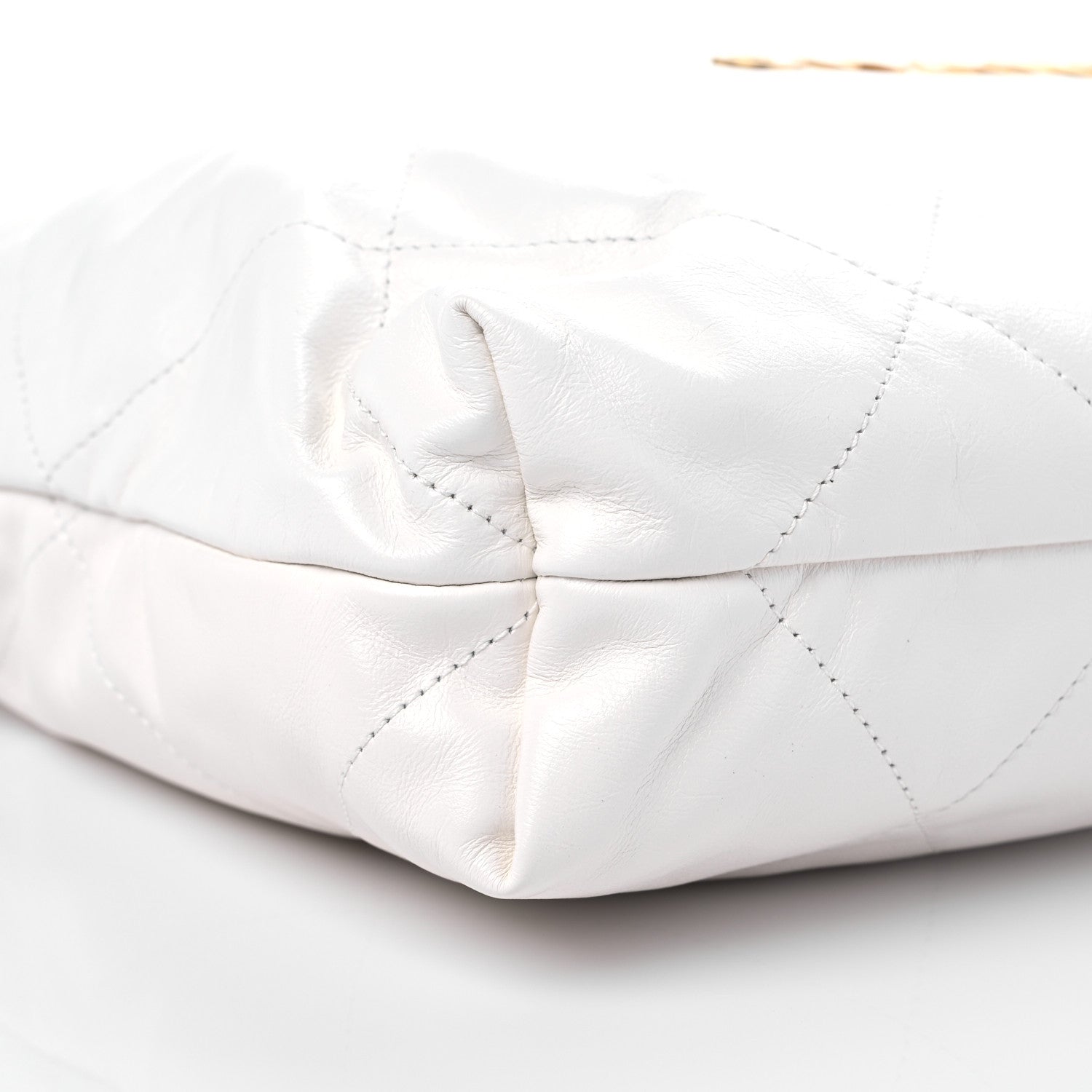 Chanel Shiny Calfskin Quilted Chanel 22 White 9 of 11