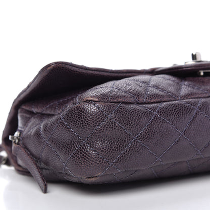 Chanel Iridescent Caviar Quilted Small Chic Flap Dark Purple 6 of 11