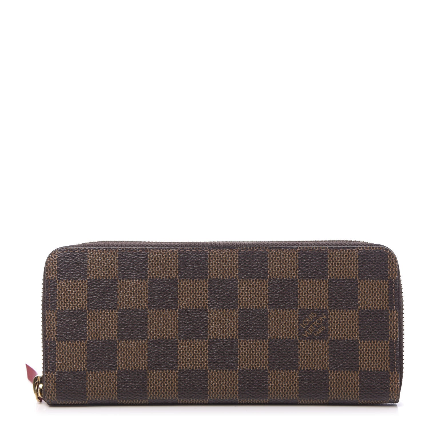 Louis Vuitton Damier Ebene Clemence Wallet Cherry 1 of 6