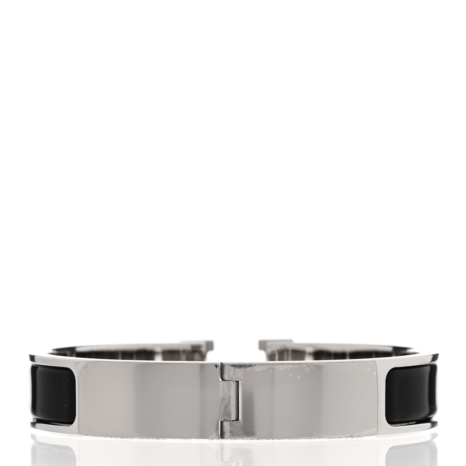 Hermes Enamel Narrow Clic Clac H Bracelet GM Black 3 of 5