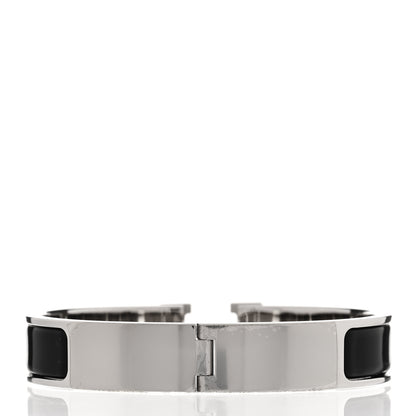 Hermes Enamel Narrow Clic Clac H Bracelet GM Black 3 of 5