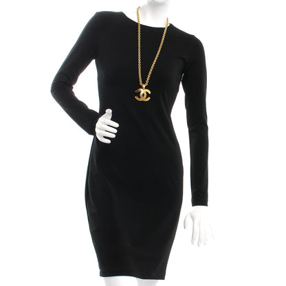 Chanel Quilted CC Long Chain Necklace Gold 2 of 6