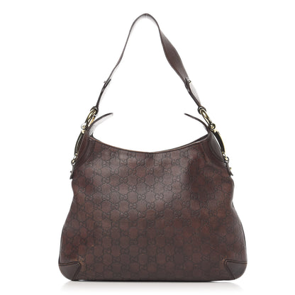 Gucci Guccissima Creole Hobo Chocolate 1 of 10