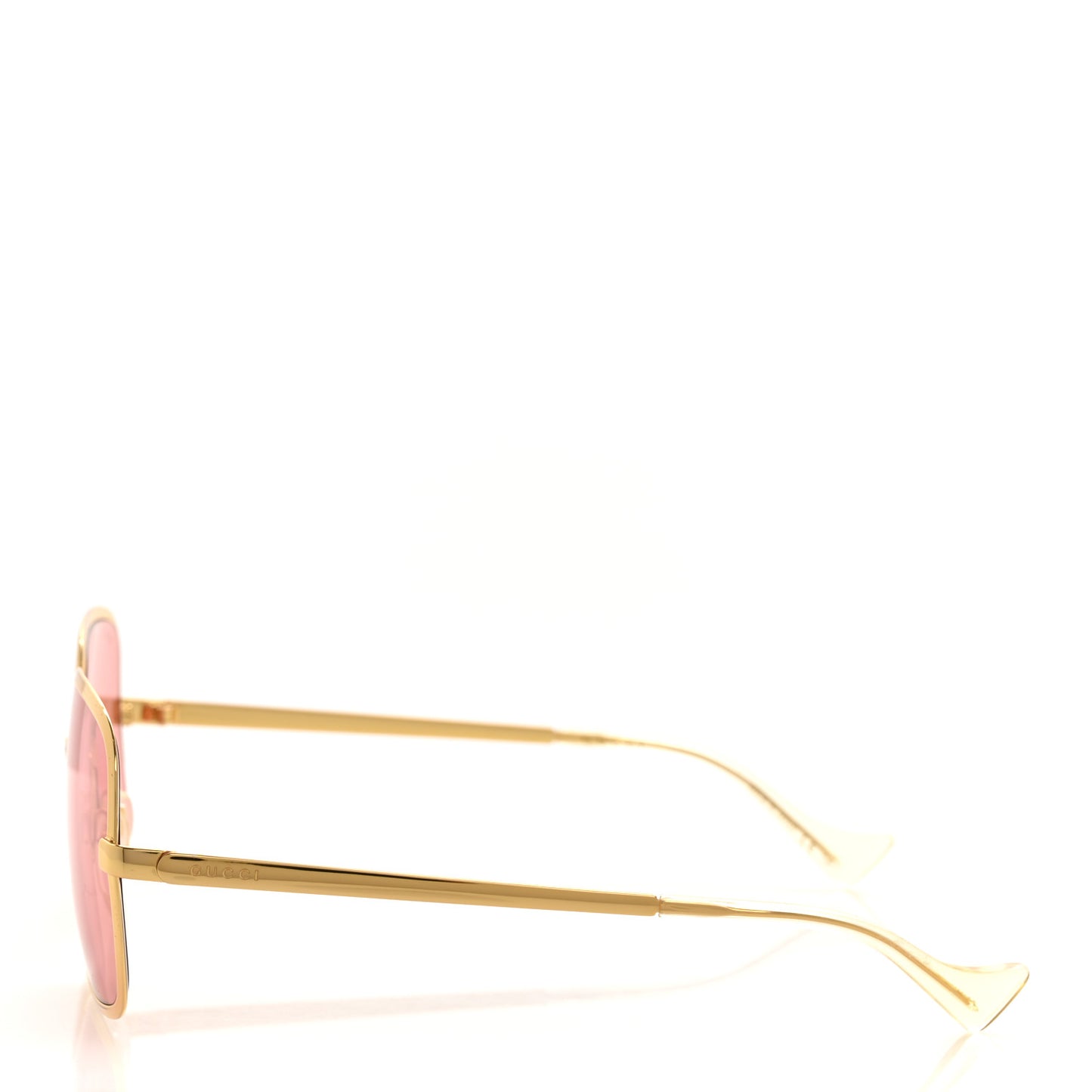 Metal Oversized Square Frame Sunglasses GG1063S Gold