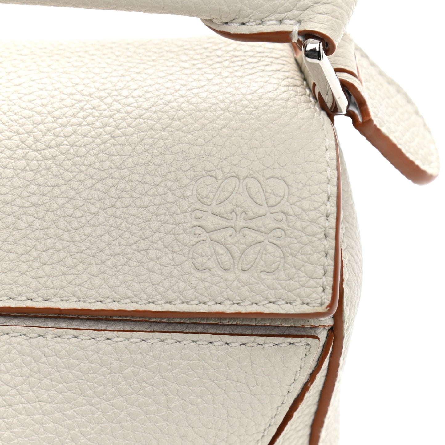 Calfskin Mini Puzzle Bag Soft White