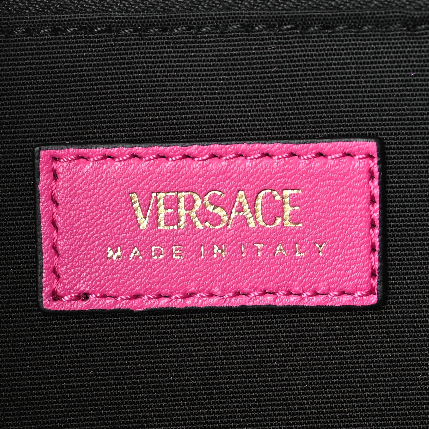 Versace Velvet Quilted Medusa Wallet On Chain Pink 6 of 8