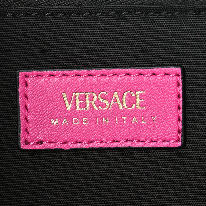 Versace Velvet Quilted Medusa Wallet On Chain Pink 6 of 8