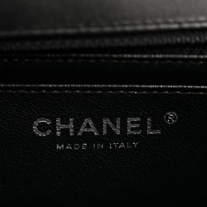 Chanel Patent Calfskin Quilted Bi-Color Mini Rectangular Flap Red Black 6 of 14