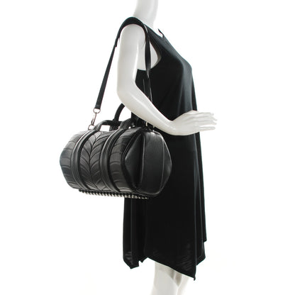 Alexander McQueen ALEXANDER WANG Neoprene Injected Lambskin Rocco Black Rhodium Hardware 2 of 8