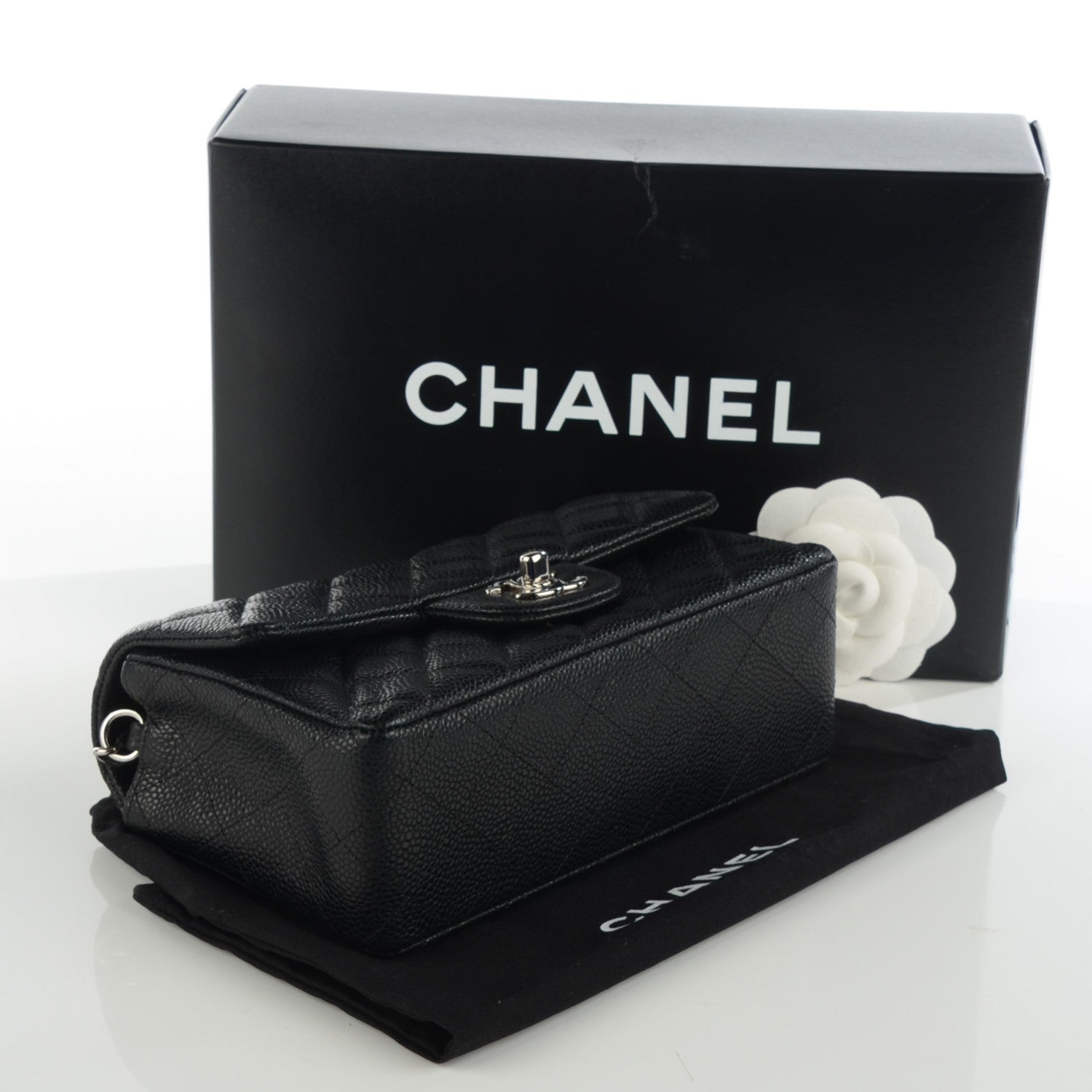 Chanel Caviar Quilted Mini Rectangular Flap Black 4 of 8