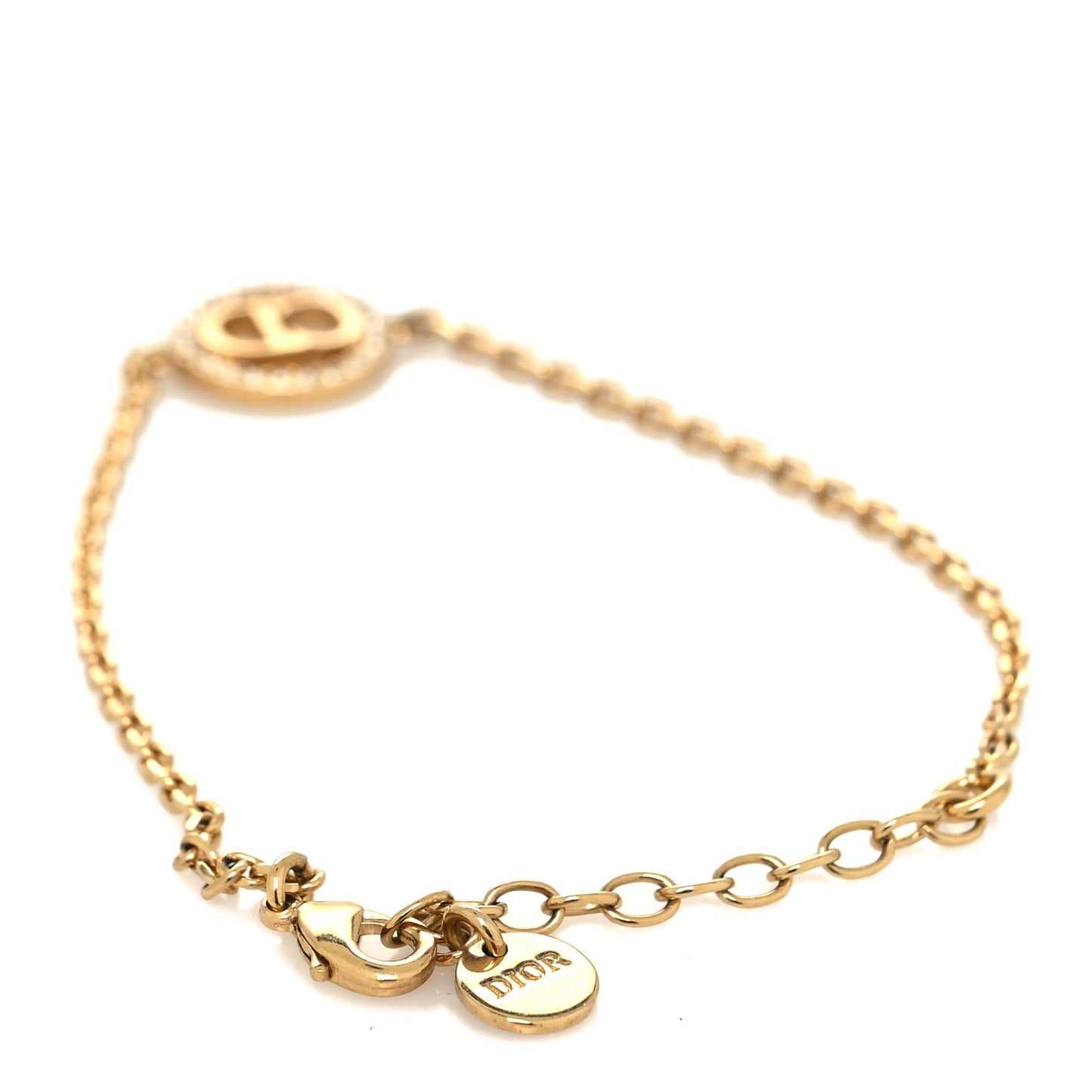 Crystal Metal Star Bracelet Gold