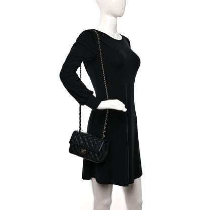 Chanel Lambskin Quilted Mini Rectangular Flap Black 3 of 9