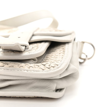 Proenza Schouler Lambskin Woven Tiny PS1 Satchel Ivory 11 of 12