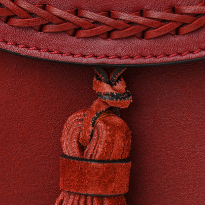 Chloe Calfskin Braided Mini Hudson Shoulder Bag Sienna Red 10 of 11
