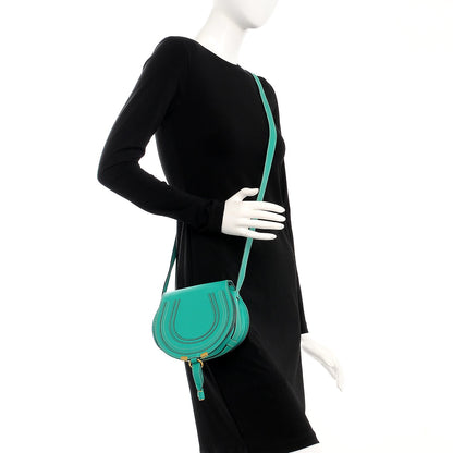 Chloe Calfskin Mini Marcie Round Crossbody Bag Jade Green 2 of 8