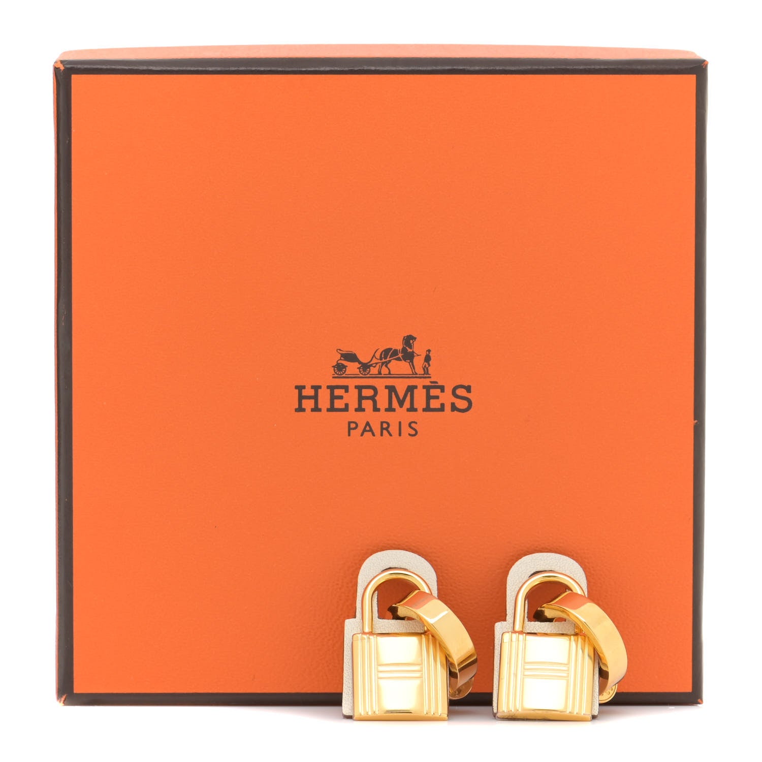 Hermes Swift O'Kelly Earrings Craie 8 of 8