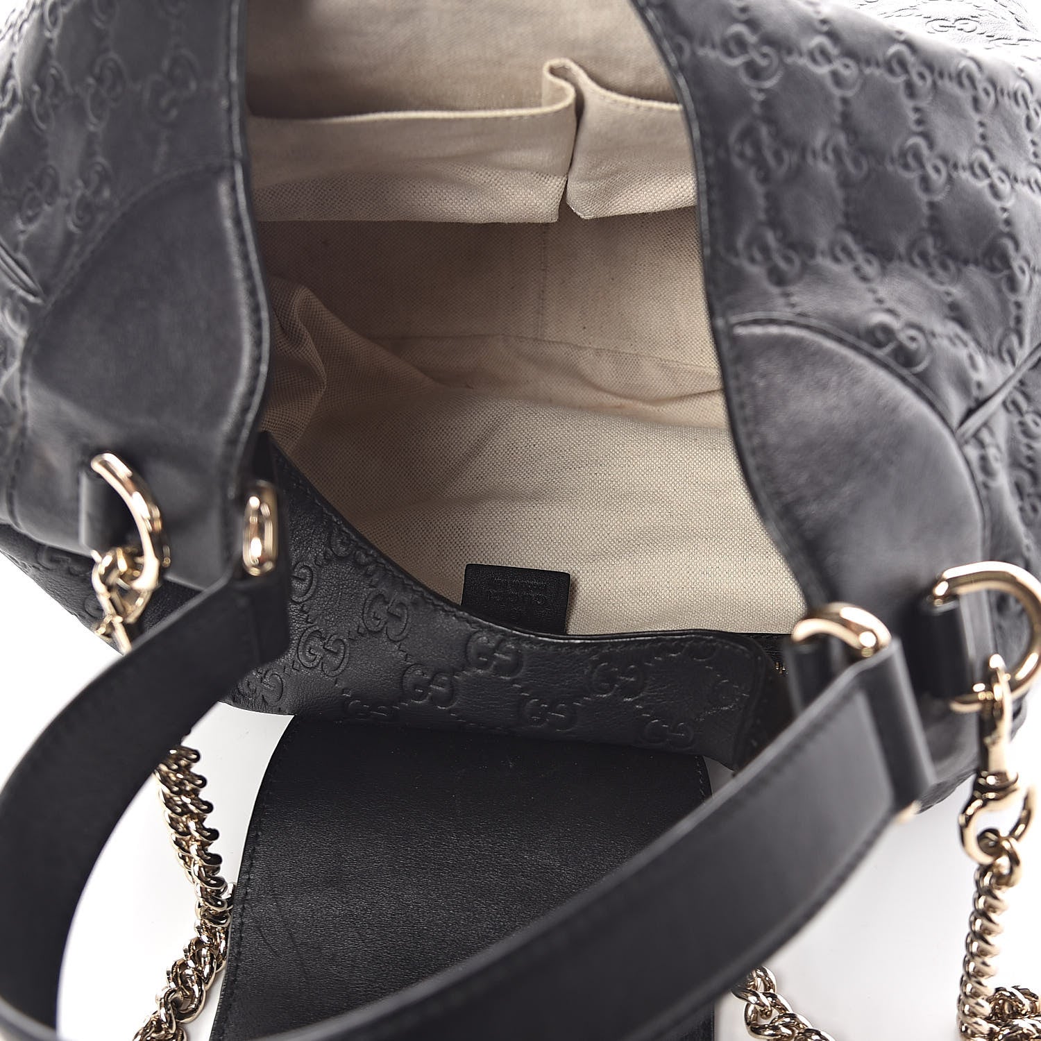 Gucci Guccissima Medium Emily Hobo Black 5 of 10