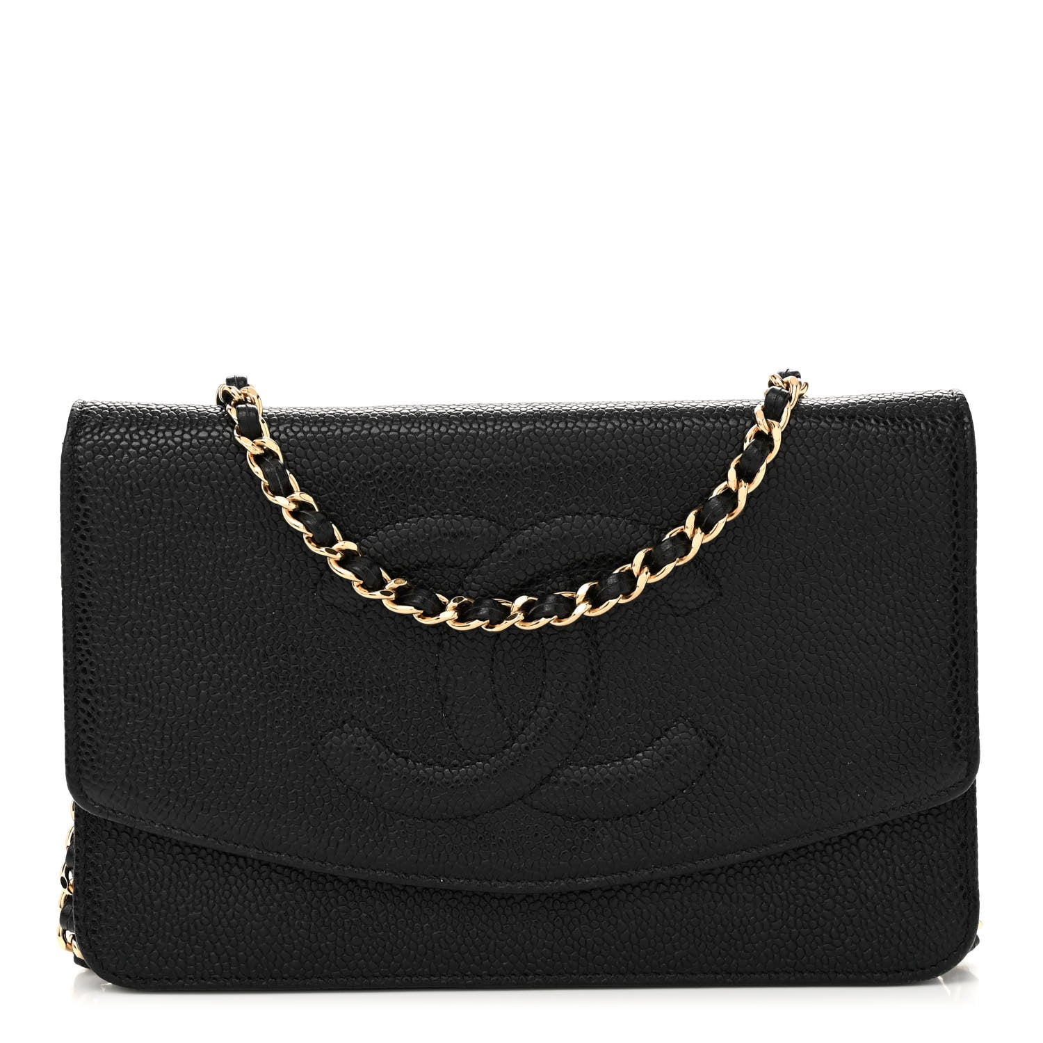 Chanel Caviar Timeless CC Wallet on Chain WOC Black 1 of 13
