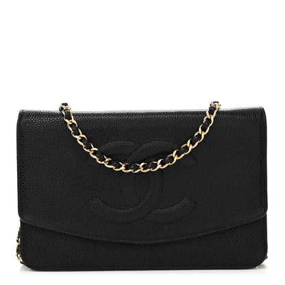 Chanel Caviar Timeless CC Wallet on Chain WOC Black 1 of 13